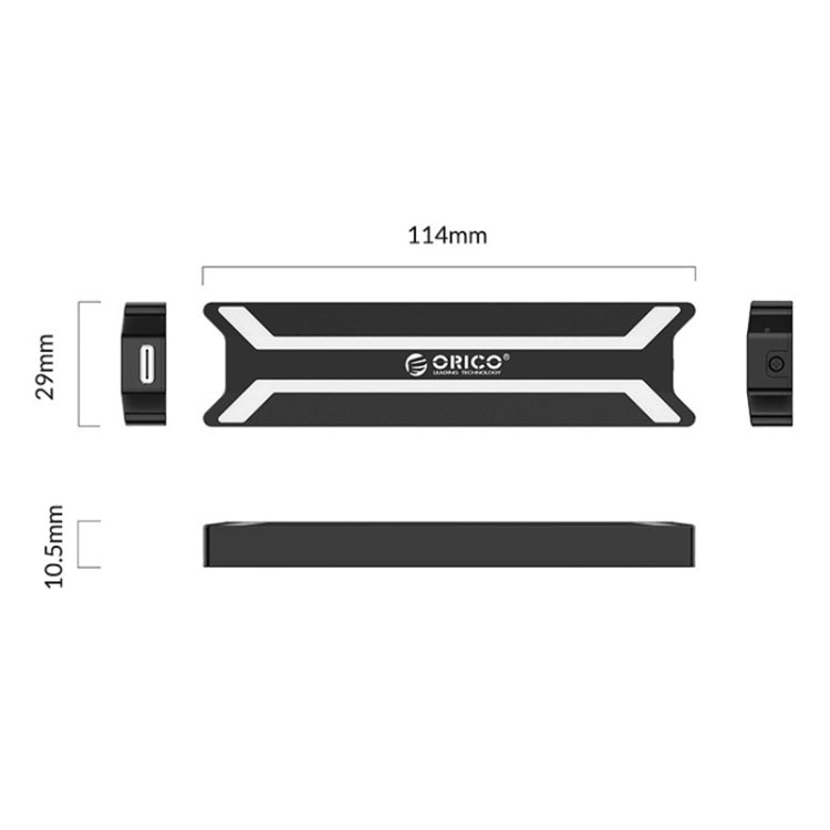 ORICO PBM2 NVMe M.2 SSD Case Type C USB 3.1 Enclosure Hard Drive Disk Box (10Gbps) - free shipping - PMC Jewellery - Order now!