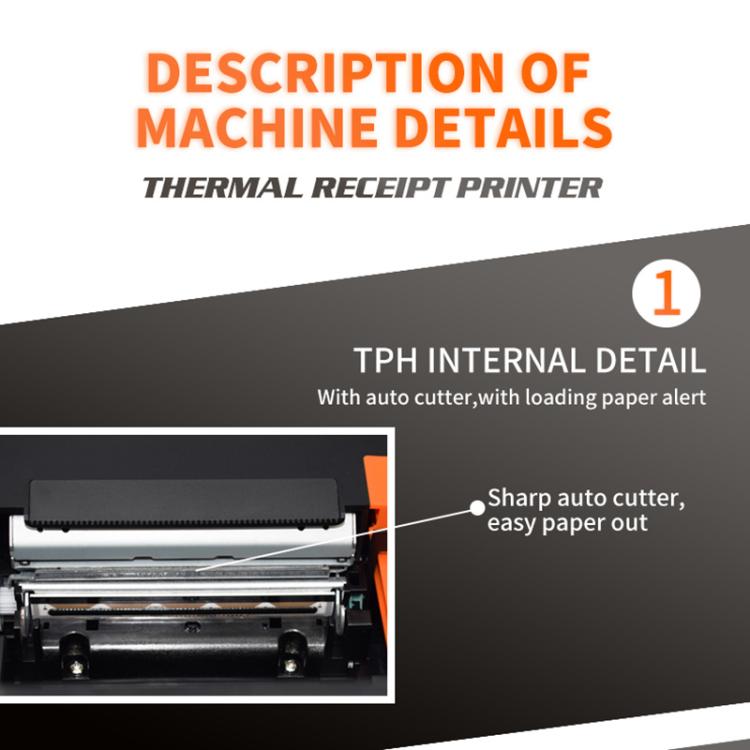 ZJ-8360 II USB and LAN Interface Auto-cutter 80mm Thermal Receipt Printer(US Plug) - Receipt Printers by PMC Jewellery | Online Shopping South Africa | PMC Jewellery | Buy Now Pay Later Mobicred