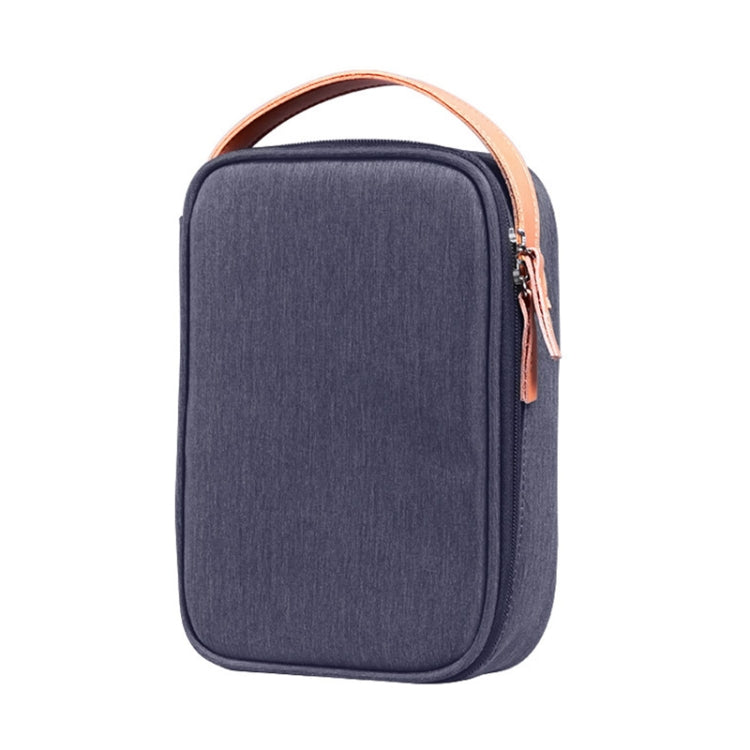 Multi-function Headphone Charger Data Cable Storage Bag, Ultra Fiber Portable Power Pack, Size: L, 16.5x6x23.5cm(Blue) - Other by PMC Jewellery | Online Shopping South Africa | PMC Jewellery | Buy Now Pay Later Mobicred