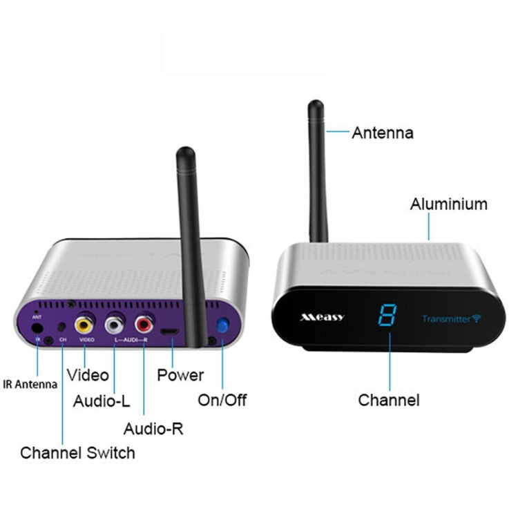 Measy AV220 2.4GHz Wireless Audio / Video Transmitter and Receiver, Transmission Distance: 200m, US Plug - free shipping - PMC TechLife - Order now!