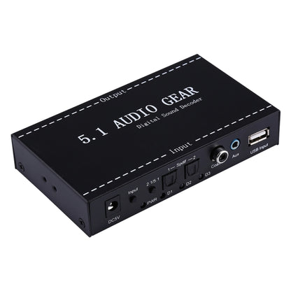 NK-A6L 5.1 Audio Gear Digital Sound Decoder, UK Plug - Audio Signal Switcher by PMC Jewellery | Online Shopping South Africa | PMC Jewellery | Buy Now Pay Later Mobicred