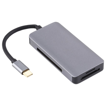 5 In 1 Dual USB 3.0 + CF + TF + SD Multi-function USB-C OTG Card Reader -  by PMC Jewellery | Online Shopping South Africa | PMC Jewellery | Buy Now Pay Later Mobicred