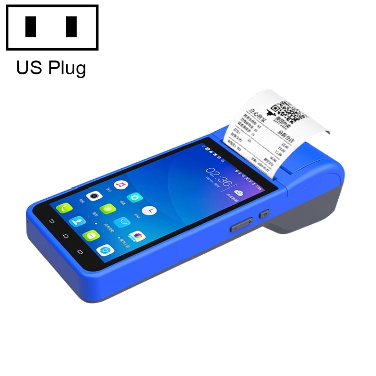 POS-6000 4G Version 1GB+8GB 58mm PDA Handheld 5.5 inch QR Code Android Smart POS Teminal Scanner Printer, US Plug - free shipping - PMC TechLife - Order now!