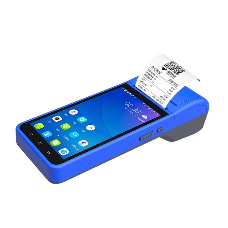 POS-6000 4G Version 1GB+8GB 58mm PDA Handheld 5.5 inch QR Code Android Smart POS Teminal Scanner Printer, UK Plug - Printer by PMC Jewellery | Online Shopping South Africa | PMC Jewellery | Buy Now Pay Later Mobicred