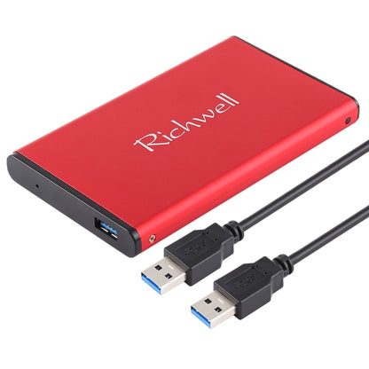 Richwell SATA R2-SATA-1TGB 1TB 2.5 inch USB3.0 Super Speed Interface Mobile Hard Disk Drive(Red) - External Hard Drives by PMC Jewellery | Online Shopping South Africa | PMC Jewellery | Buy Now Pay Later Mobicred