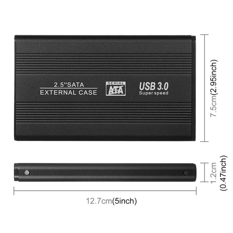 Richwell SATA R2-SATA-320GB 320GB 2.5 inch USB3.0 Super Speed Interface Mobile Hard Disk Drive(Black) - free shipping - PMC Jewellery - Order now!