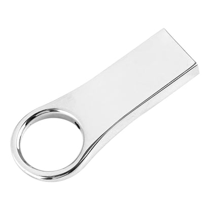 eekoo 64GB USB 2.0 Waterproof Shockproof Metal Ring Shape U Disk Flash Memory Card (Silver) - USB Flash Drives by eekoo | Online Shopping South Africa | PMC Jewellery | Buy Now Pay Later Mobicred