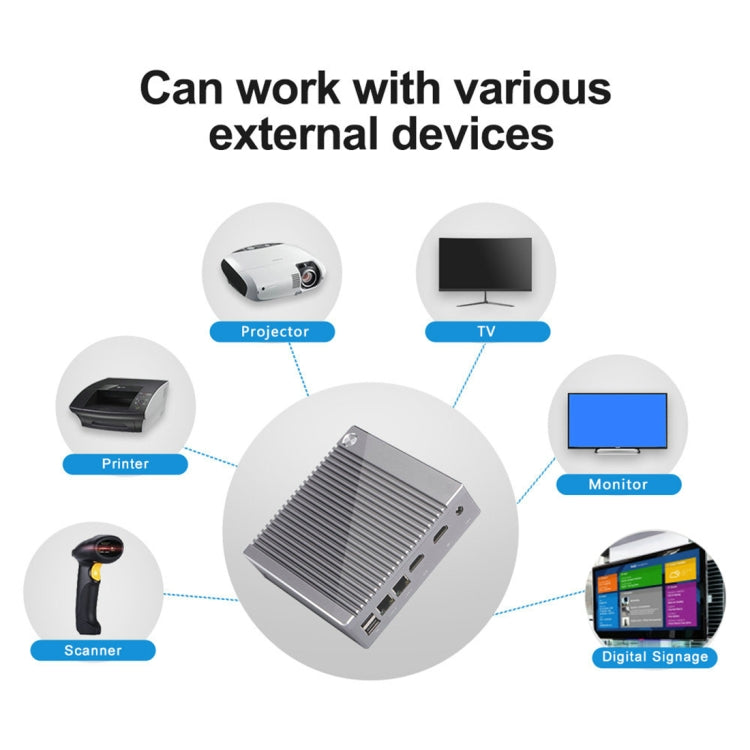 K660S Windows and Linux System Mini PC without Memory & SSD & WiFi, Intel Celeron Processor N2840 Quad-Core 1.83- 2.25GHz - Windows Mini PCs by PMC TechLife | Online Shopping South Africa | PMC TechLife | Buy Now Pay Later Mobicred