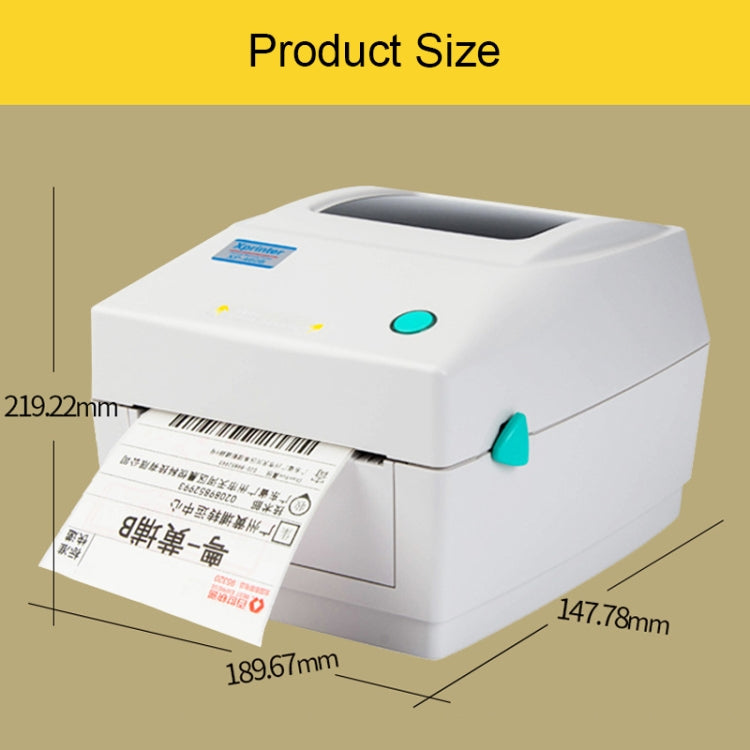 Xprinter XP-460B USB Port Thermal Automatic Calibration Barcode Printer - Printer by Xprinter | Online Shopping South Africa | PMC Jewellery | Buy Now Pay Later Mobicred