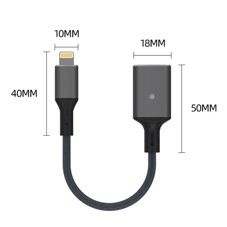 8 Pin to USB OTG Adapter Cable, Suitable for Systems Above IOS 13 (Red) - Converter & Adapter by PMC Jewellery | Online Shopping South Africa | PMC Jewellery | Buy Now Pay Later Mobicred