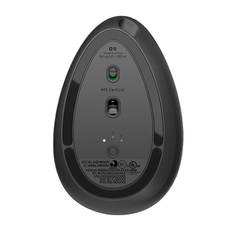 Logitech MX Vertical 4000DPI USB-C / Type-C + Unifying + Bluetooth Three-mode Ergonomic Wireless Vertical Optical Mouse (Black) - free shipping - PMC Jewellery - Order now!