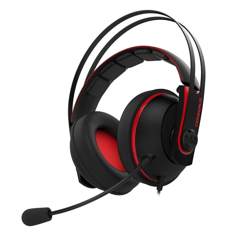 ASUS Cerberus V2 3.5mm Interface 53mm Speaker Unit Gaming Headset with Mic(Red) - Multimedia Headset by ASUS | Online Shopping South Africa | PMC Jewellery | Buy Now Pay Later Mobicred