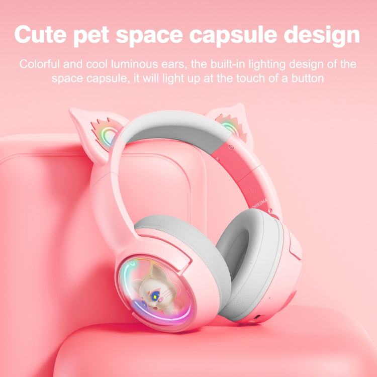 B5 Cat Ear Design USB-C / Type-C RGB Wireless Bluetooth HiFi Headset (Pink) - free shipping - PMC Jewellery - Order now!