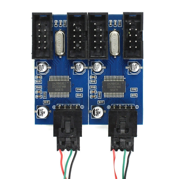 9 Pin USB Header Male 1 to 4 Female Extension Cable Card - USB Cable by PMC TechLife | Online Shopping South Africa | PMC TechLife | Buy Now Pay Later Mobicred