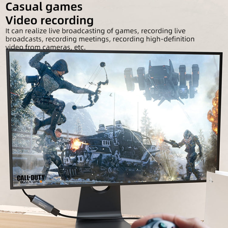 4K 30Hz HDMI to USB-C / Type-C HD Video Capture Card with Cable - Video Capture Solutions by PMC TechLife | Online Shopping South Africa | PMC TechLife | Buy Now Pay Later Mobicred