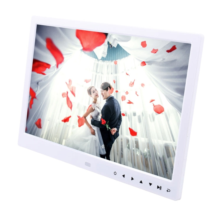 13.0 inch LED Display Digital Photo Frame with Holder / Remote Control, Allwinner, Support USB / SD Card Input / OTG (White) - 11-15 inch by PMC Jewellery | Online Shopping South Africa | PMC Jewellery | Buy Now Pay Later Mobicred