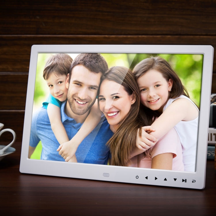 13.0 inch LED Display Digital Photo Frame with Holder / Remote Control, Allwinner, Support USB / SD Card Input / OTG (White) - 11-15 inch by PMC Jewellery | Online Shopping South Africa | PMC Jewellery | Buy Now Pay Later Mobicred