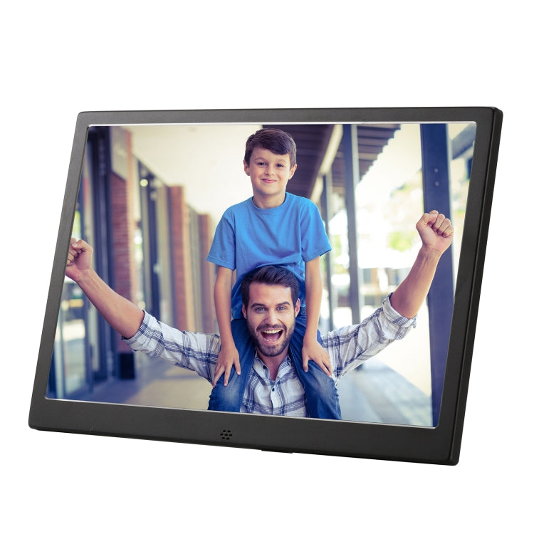 HSD1303 13.3 inch LED 1280x800 High Resolution Display Digital Photo Frame with Holder and Remote Control, Support SD / MMC / MS Card / USB Port, EU Plug(Black) - 11-15 inch by PMC Jewellery | Online Shopping South Africa | PMC Jewellery | Buy Now Pay Later Mobicred