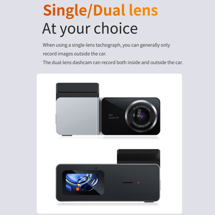 U06 2K Ultra HD Night Vision WiFi Car Driving Recorder Support Mobile APP - Car DVRs by PMC TechLife | Online Shopping South Africa | PMC TechLife | Buy Now Pay Later Mobicred