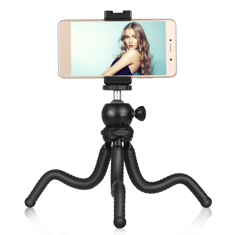 PULUZ Mini Octopus Flexible Tripod Holder with Ball Head & Phone Clamp + Tripod Mount Adapter & Long Screw for SLR Cameras, GoPro, Cellphone, Size: 25cmx4.5cm - Portable Mini Tripod by PULUZ | Online Shopping South Africa | PMC Jewellery | Buy Now Pay Later Mobicred