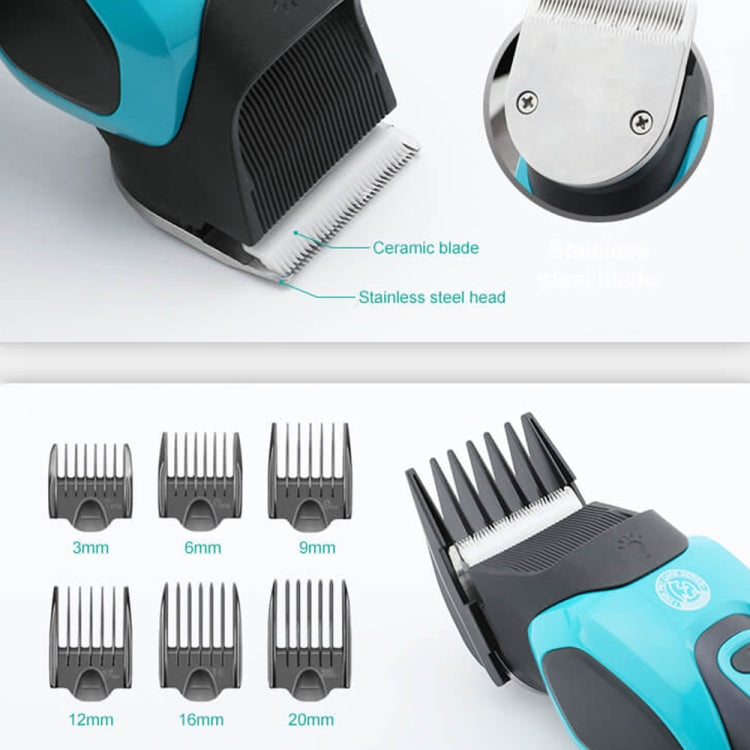VGR V-208 Professional Pet Barber Electric Hair Clipper (Blue) - Electric Clipper by VGR | Online Shopping South Africa | PMC TechLife