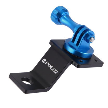 PULUZ Aluminum Alloy Motorcycle Fixed Holder Mount with Tripod Adapter & Screw for GoPro Hero12 Black / Hero11 /10 /9 /8 /7 /6 /5, Insta360 Ace / Ace Pro, DJI Osmo Action 4 and Other Action Cameras(Blue) - Holder by PULUZ | Online Shopping South Africa | PMC Jewellery | Buy Now Pay Later Mobicred