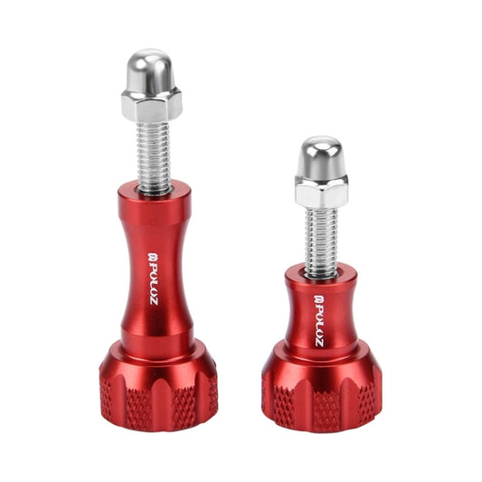 PULUZ CNC Aluminum Thumb Knob Stainless Bolt Nut Screw Set for GoPro Hero12 Black / Hero11 /10 /9 /8 /7 /6 /5, Insta360 Ace / Ace Pro, DJI Osmo Action 4 and Other Action Cameras(Red) - Screws by PULUZ | Online Shopping South Africa | PMC Jewellery | Buy Now Pay Later Mobicred