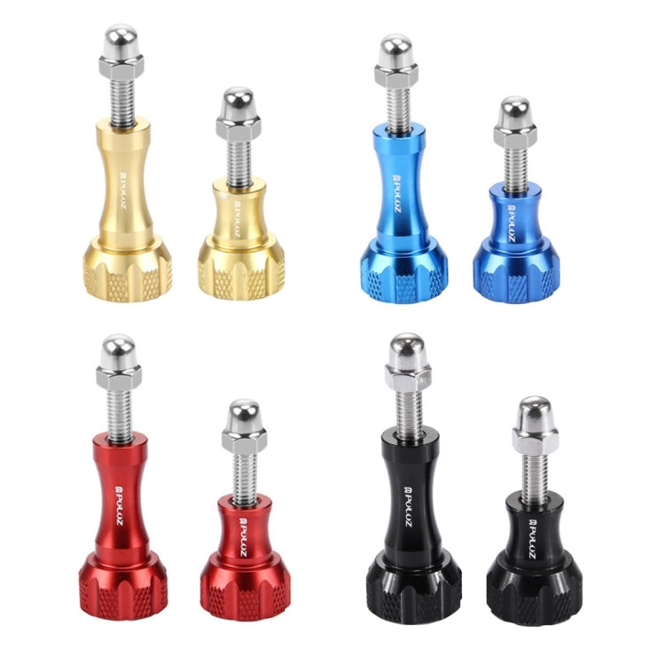 PULUZ CNC Aluminum Thumb Knob Stainless Bolt Nut Screw Set for GoPro Hero12 Black / Hero11 /10 /9 /8 /7 /6 /5, Insta360 Ace / Ace Pro, DJI Osmo Action 4 and Other Action Cameras(Red) - Screws by PULUZ | Online Shopping South Africa | PMC Jewellery | Buy Now Pay Later Mobicred