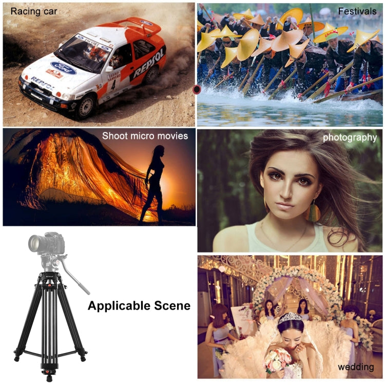 PULUZ Professional Heavy Duty Camcorder Aluminum Alloy Tripod - free shipping - PMc TechLife - Order now!