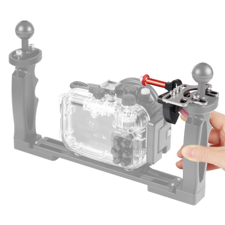 PULUZ Shutter Release Trigger Extension Adapter Lever Mount for Underwater Arm System(Red) - free shipping - PMC TechLife - Order now!