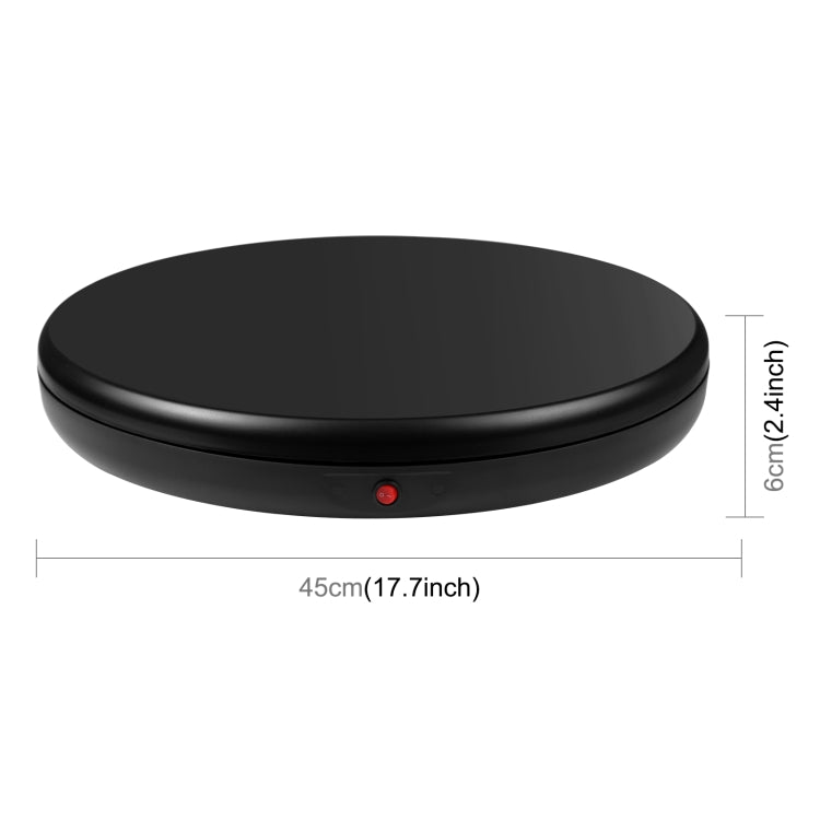 PULUZ 45cm Remote Control Adjusting Speed Rotating Turntable Display Stand, Black, Load 100kg(UK Plug) - free shipping - PMC TechLife - Order now!