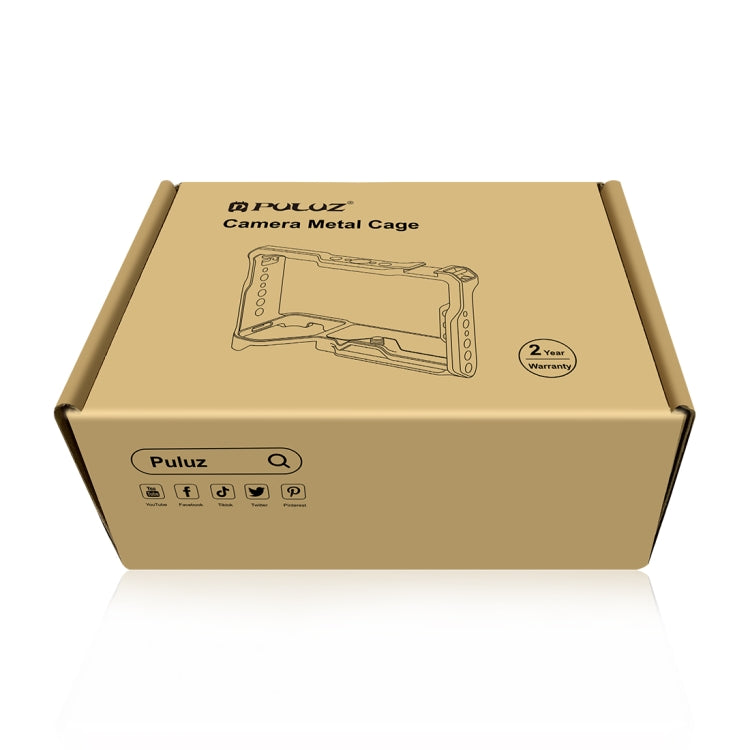 For Sony ZV-E10 II / ZV-E10M2 PULUZ Metal Camera Cage Stabilizer Rig (Black) - free shipping - PMC TechLife - Order now!