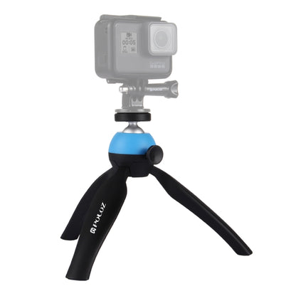 PULUZ Pocket Mini Tripod Mount with 360 Degree Ball Head & Phone Clamp for Smartphones(Blue) - Tripods by PULUZ | Online Shopping South Africa | PMC Jewellery | Buy Now Pay Later Mobicred