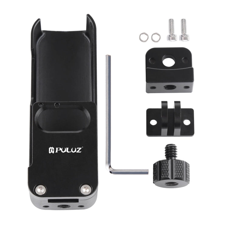 PULUZ Housing Shell CNC Aluminum Alloy Protective Cover for DJI OSMO Pocket(Black) - Mount & Holder by PULUZ | Online Shopping South Africa | PMC Jewellery | Buy Now Pay Later Mobicred