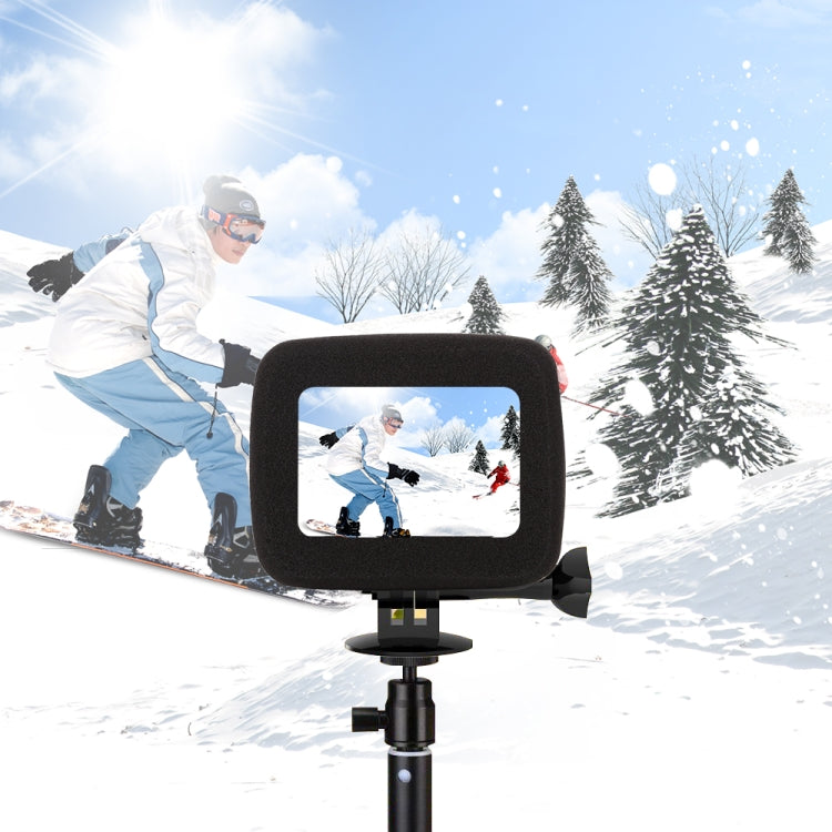 PULUZ for GoPro HERO8 Black Foam Windshield Housing Case(Black) - Silicone Cases by PULUZ | Online Shopping South Africa | PMC TechLife | Buy Now Pay Later Mobicred