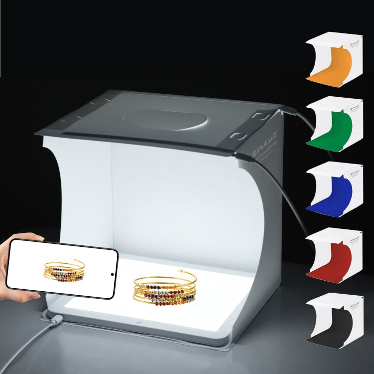 PULUZ Mini LED Photography Shadowless Light Lamp Panel Pad + Studio Shooting Tent Box, Acrylic Material, 20cm x 20cm Effective Area - free shipping - PMC TechLife - Order now!