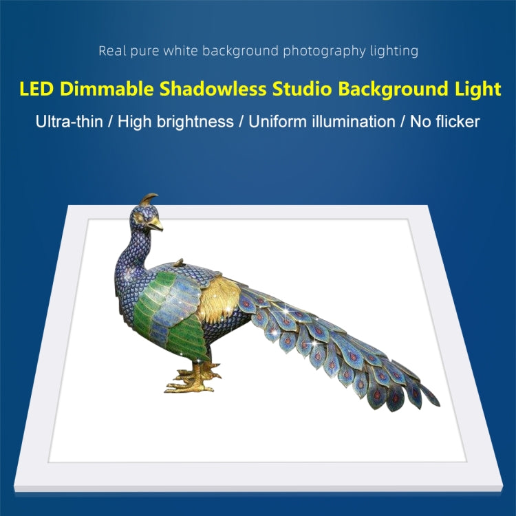 PULUZ 1000LM LED Acrylic No Polar Dimming Shadowless Light Pad with Switch for 40cm Photo Studio Box(EU Plug) - free shipping - PMC TechLife - Order now!