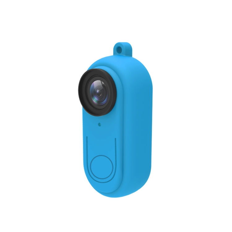 PULUZ Silicone Protective Case with Lens Cover for Insta360 GO 2(Blue) - Case & Bags by PULUZ | Online Shopping South Africa | PMC Jewellery | Buy Now Pay Later Mobicred