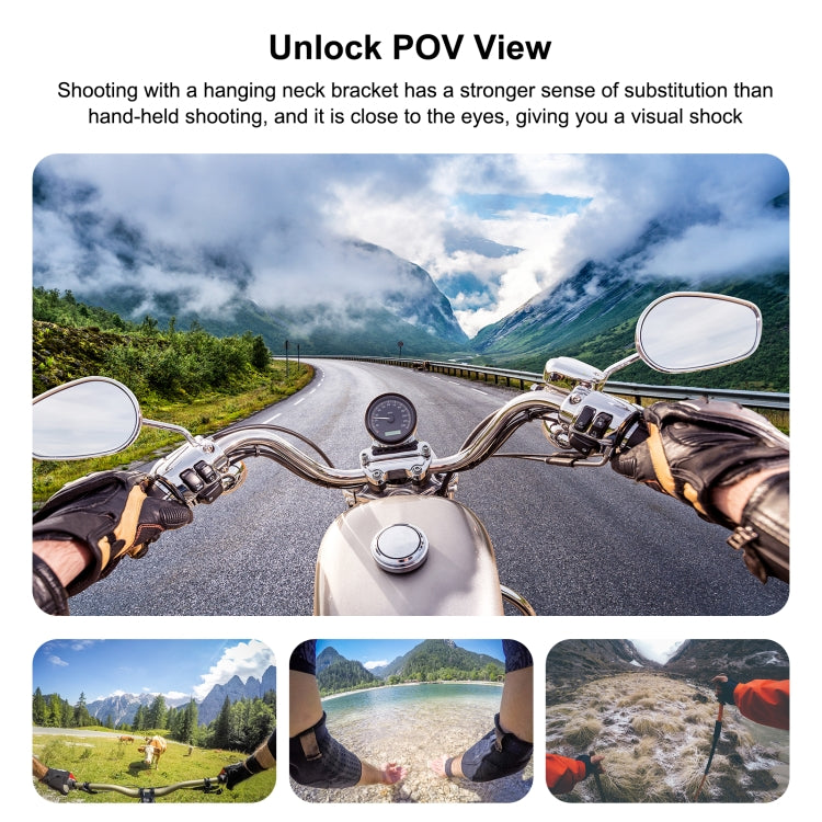 PULUZ Lazy Adjustable Neck Bracket for GoPro Action Camera Smartphones (Black) - Holder by PULUZ | Online Shopping South Africa | PMC TechLife | Buy Now Pay Later Mobicred