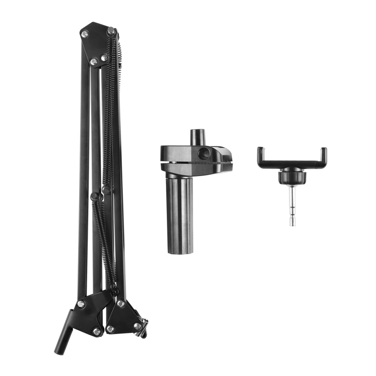 PULUZ Live Broadcast Desktop Articulating Arm Holder with Phone Clamp (Black) - Lazy Bracket by PULUZ | Online Shopping South Africa | PMC TechLife