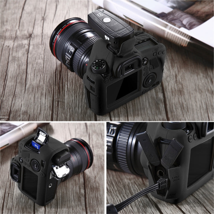 PULUZ Soft Silicone Protective Case for Canon EOS 6D(Black) - free shipping - PMC TechLife - Order now!