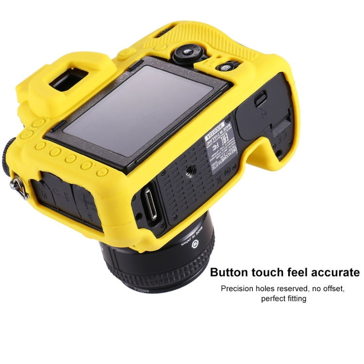 PULUZ Soft Silicone Protective Case for Nikon D750(Yellow) - Protective Case by PULUZ | Online Shopping South Africa | PMC TechLife | Buy Now Pay Later Mobicred