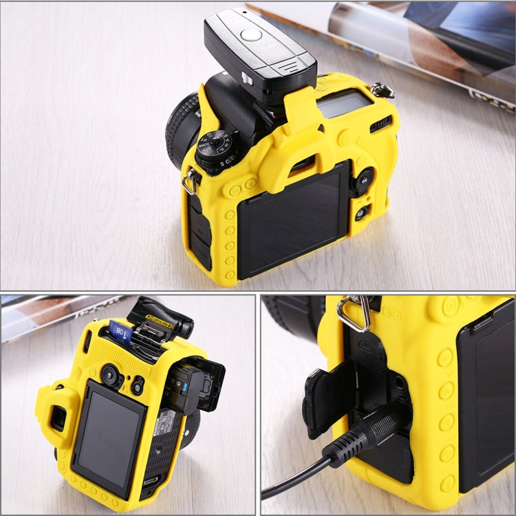 PULUZ Soft Silicone Protective Case for Nikon D750(Yellow) - Protective Case by PULUZ | Online Shopping South Africa | PMC TechLife | Buy Now Pay Later Mobicred
