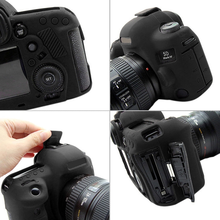 PULUZ Soft Silicone Protective Case for Canon EOS 5D Mark IV(Black) - free shipping - PMC TechLife - Order now!