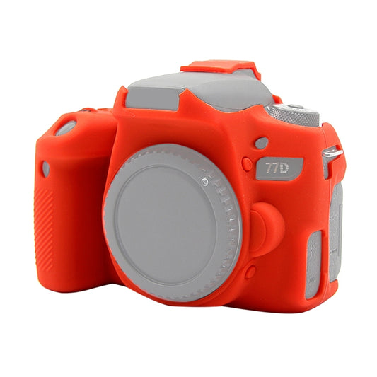 PULUZ Soft Silicone Protective Case for Canon EOS 77D(Red) - Protective Case by PULUZ | Online Shopping South Africa | PMC Jewellery | Buy Now Pay Later Mobicred