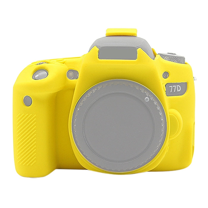 PULUZ Soft Silicone Protective Case for Canon EOS 77D(Yellow) - Protective Case by PULUZ | Online Shopping South Africa | PMC TechLife | Buy Now Pay Later Mobicred