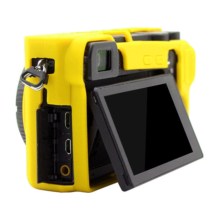 PULUZ Soft Silicone Protective Case for Sony ILCE-6500(Yellow) - free shipping - PMC TechLife - Order now!