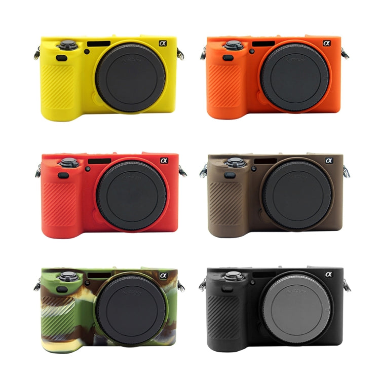 PULUZ Soft Silicone Protective Case for Sony ILCE-6500(Yellow) - free shipping - PMC TechLife - Order now!