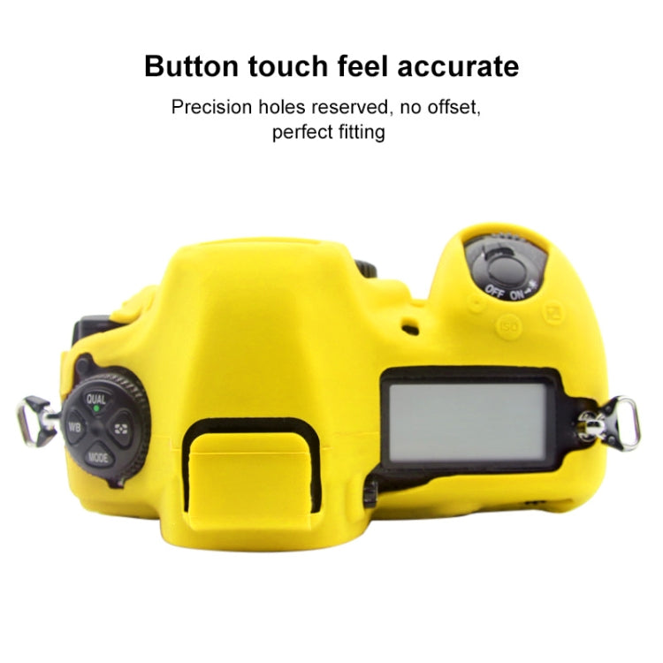 PULUZ Soft Silicone Protective Case for Nikon D850(Yellow) - Protective Case by PULUZ | Online Shopping South Africa | PMC TechLife | Buy Now Pay Later Mobicred
