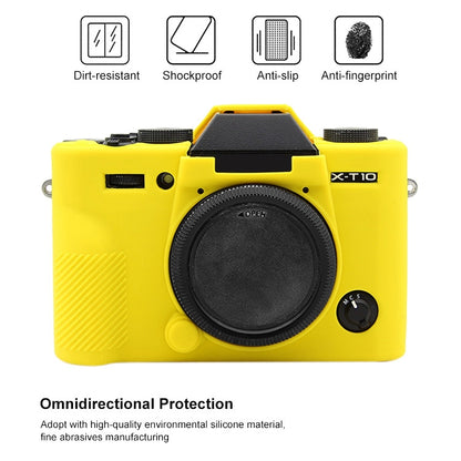 PULUZ Soft Silicone Protective Case for FUJIFILM XT10(Yellow) - Protective Case by PULUZ | Online Shopping South Africa | PMC Jewellery | Buy Now Pay Later Mobicred